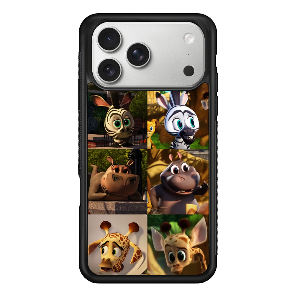 Madagascar Babbies Character iPhone 17 Pro Case