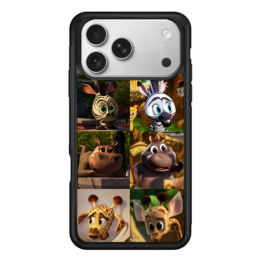 Madagascar Babbies Character iPhone 17 Pro Case