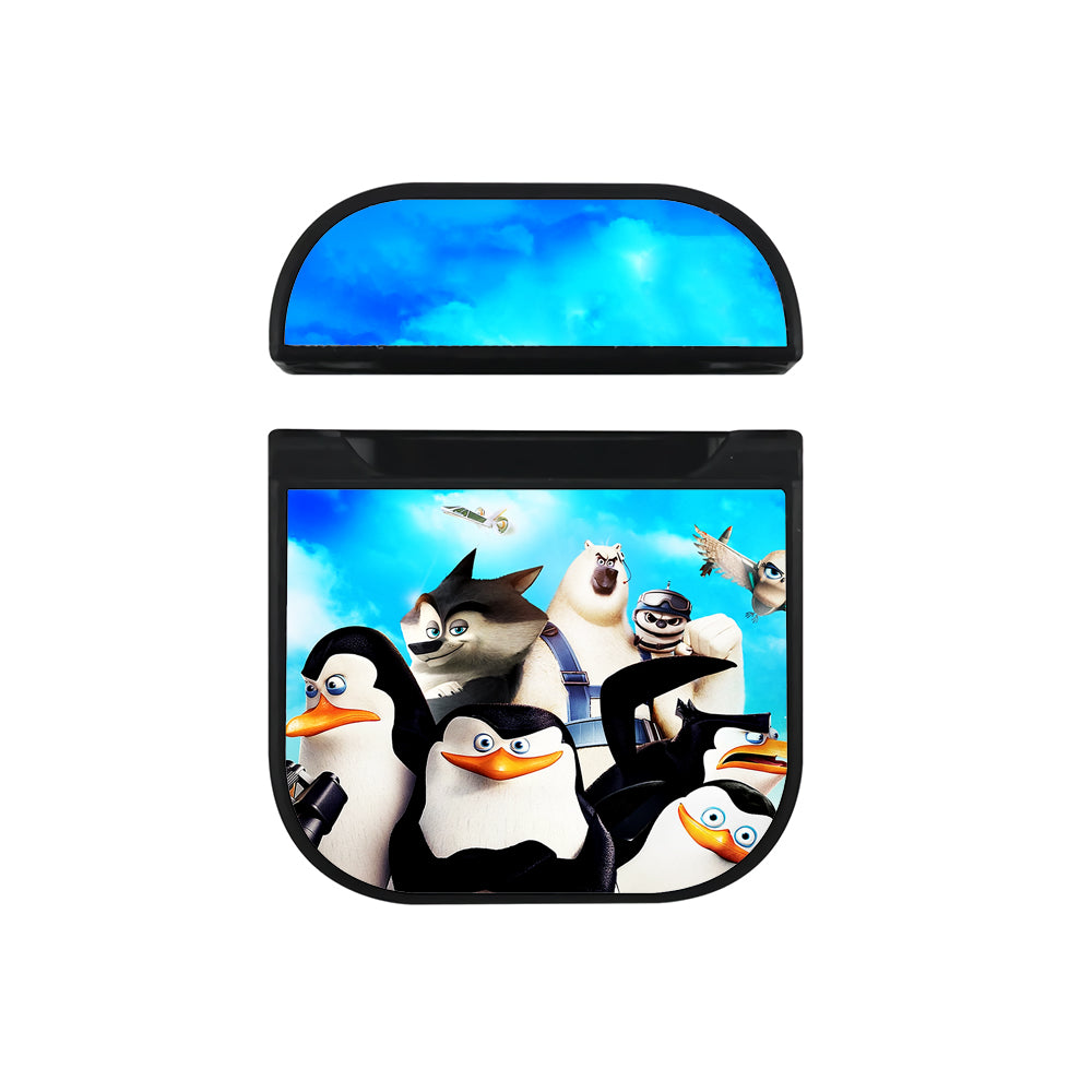Madagascar Team Penguins Apple Airpods Case Black