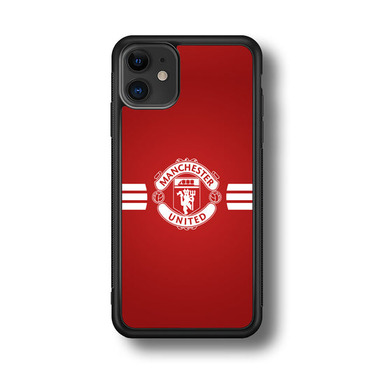 Manchester United White Center Line iPhone 11 Case