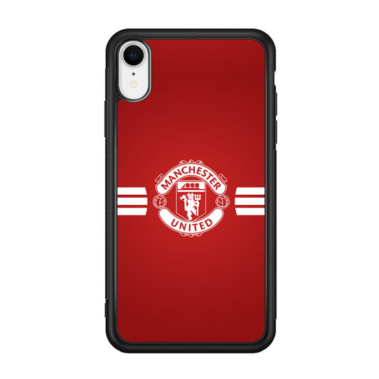 Manchester United White Center Line iPhone XR Case