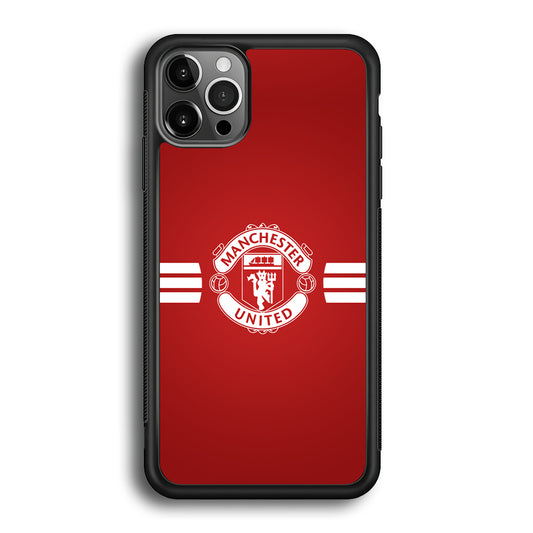Manchester United White Center Line iPhone 12 Pro Max Case