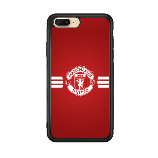 Manchester United White Center Line iPhone 8 Plus Case