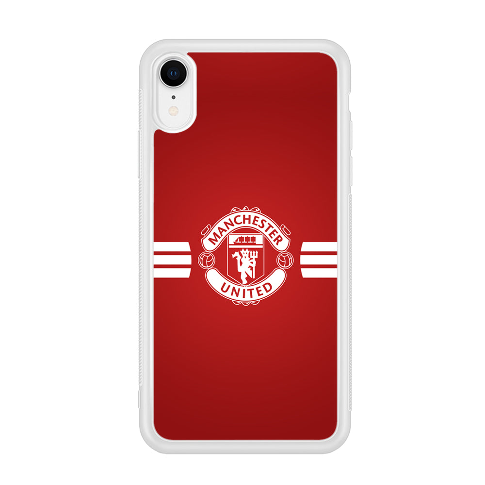 Manchester United White Center Line iPhone XR Case