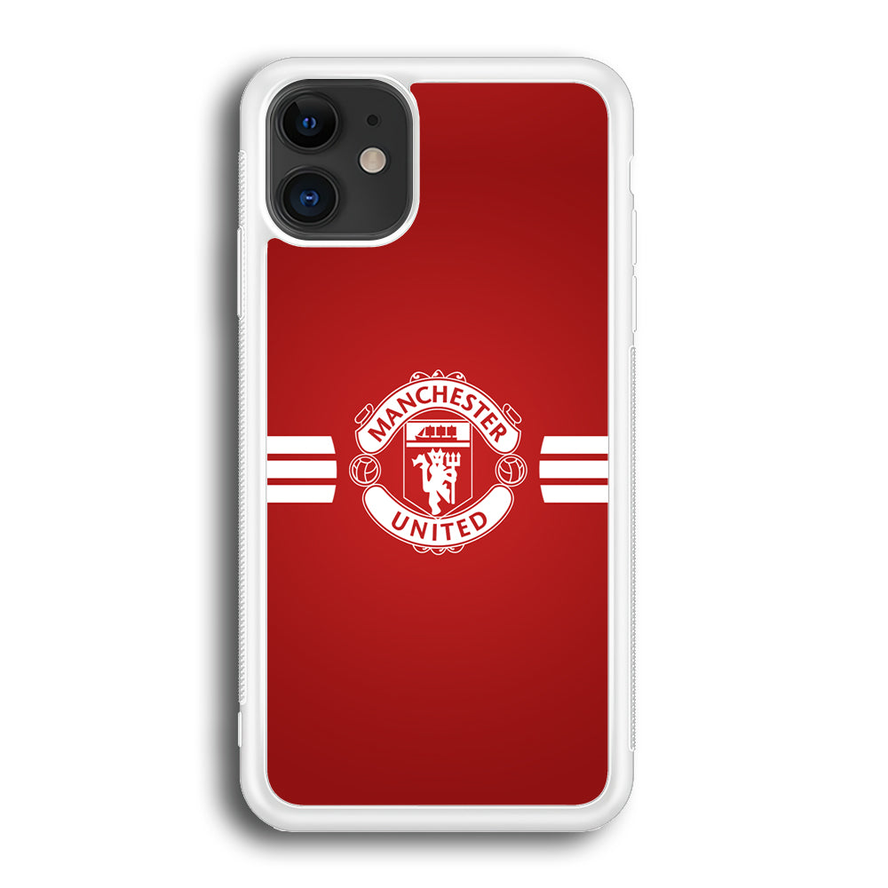 Manchester United White Center Line iPhone 12 Case