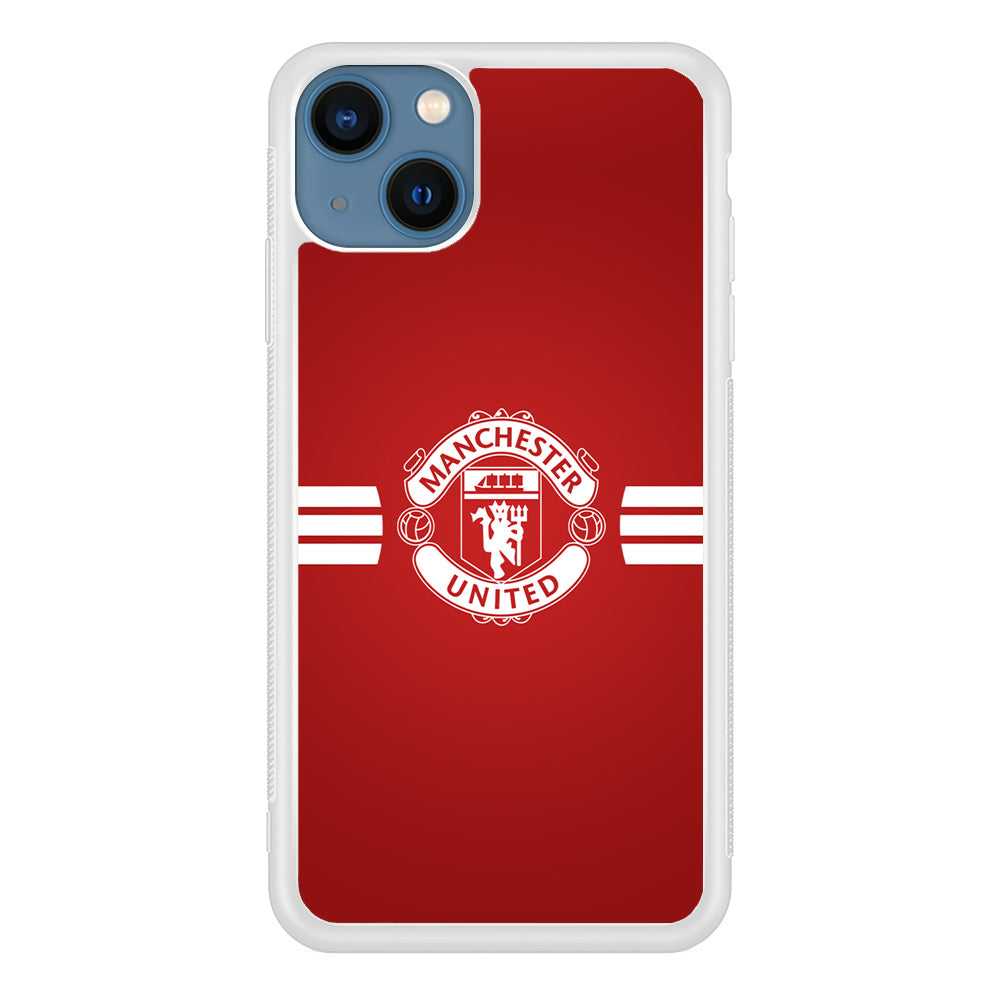 Manchester United White Center Line IPhone 13 Case