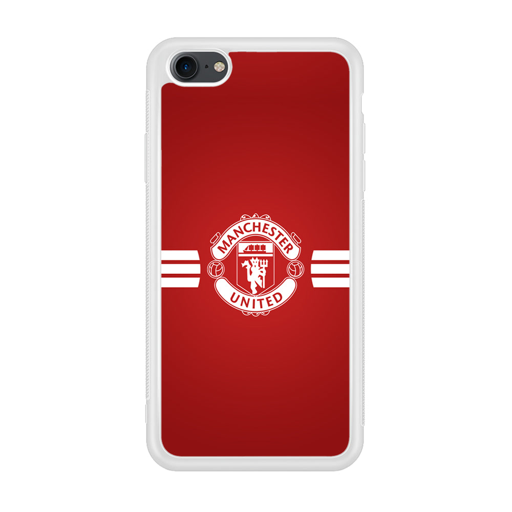 Manchester United White Center Line iPhone 8 Case