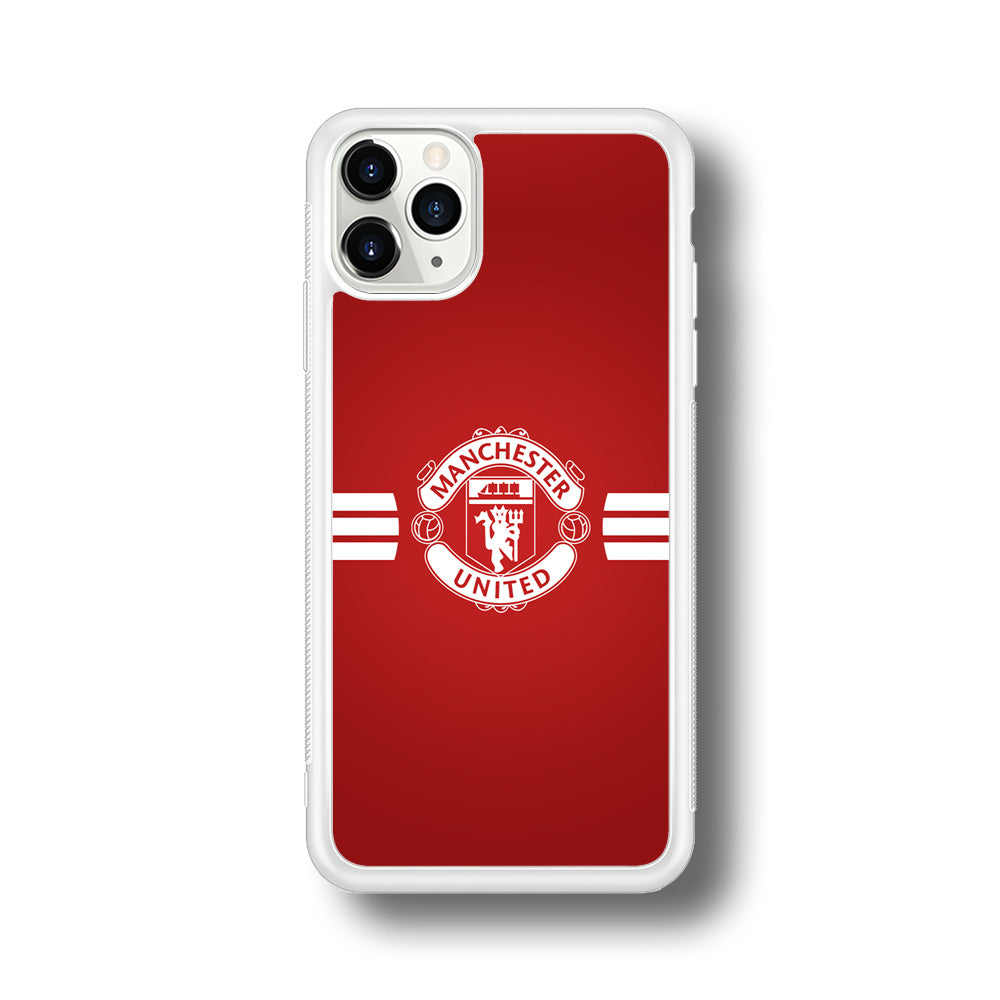 Manchester United White Center Line iPhone 11 Pro Case