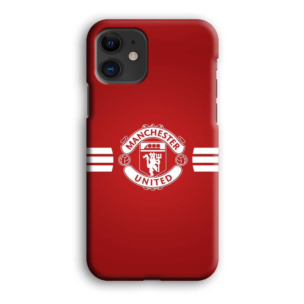 Manchester United White Center Line iPhone 12 Case