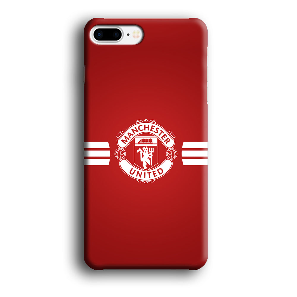 Manchester United White Center Line iPhone 8 Plus Case