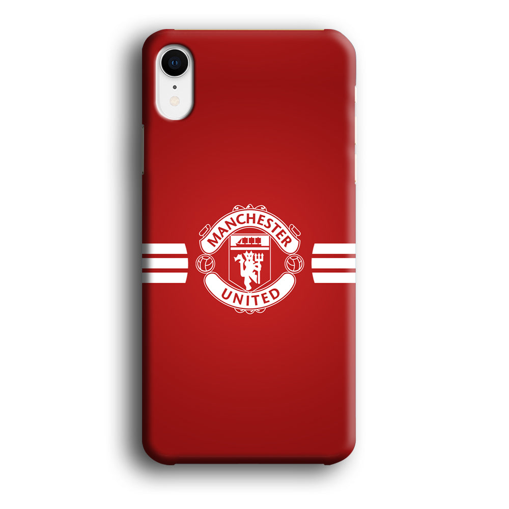 Manchester United White Center Line iPhone XR Case