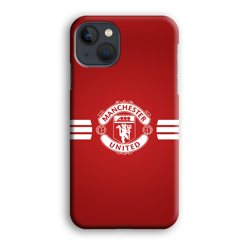 Manchester United White Center Line IPhone 13 Case