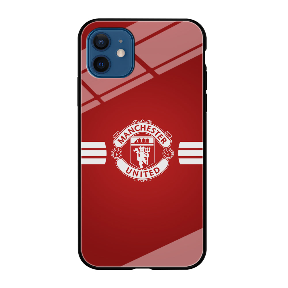 Manchester United White Center Line iPhone 12 Case