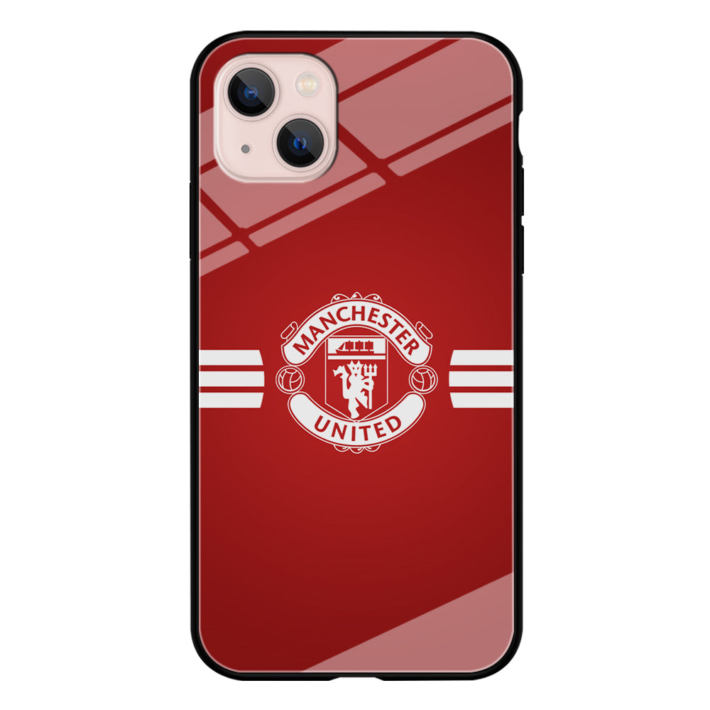 Manchester United White Center Line IPhone 13 Case