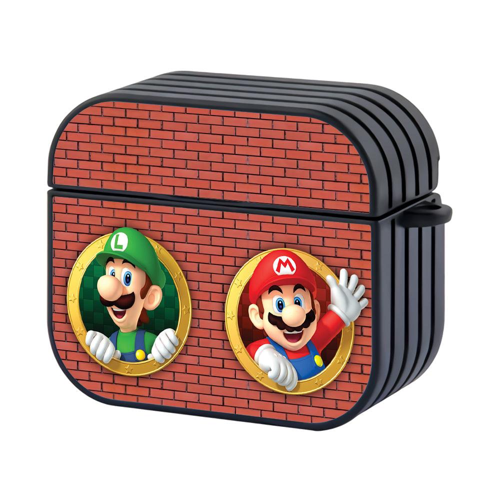 Mario and Luigi on The Wall Apple Airpods 4 Case Black