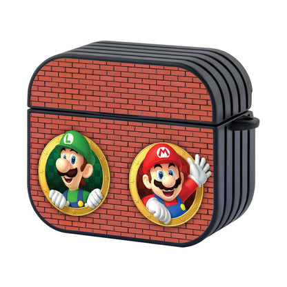 Mario and Luigi on The Wall Apple Airpods 4 Case Black