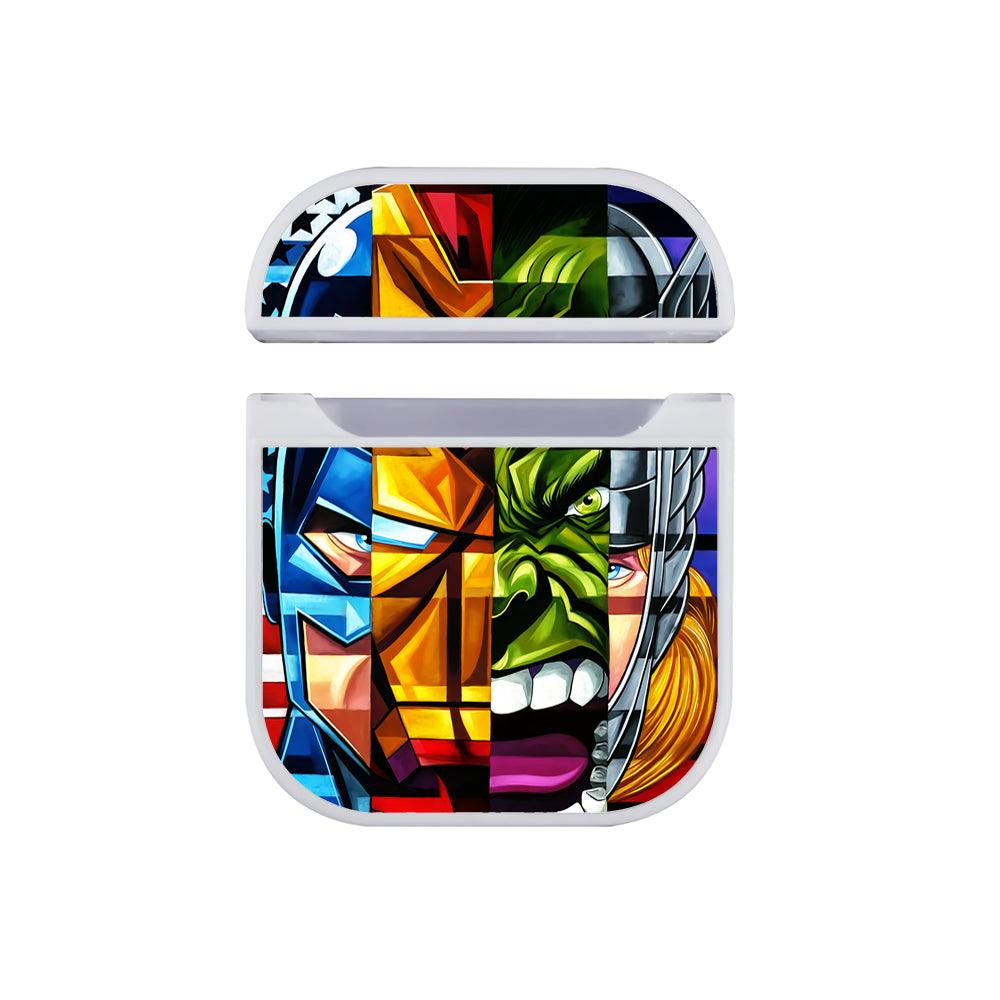 Marvel Avengers Pop Art Apple Airpods Case White