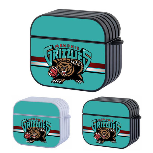 Memphis Grizzlies NBA Logo Over The Line Apple Airpods 4 Case