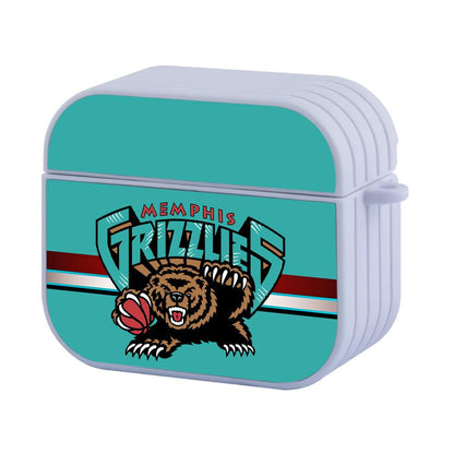 Memphis Grizzlies NBA Logo Over The Line Apple Airpods 4 Case White