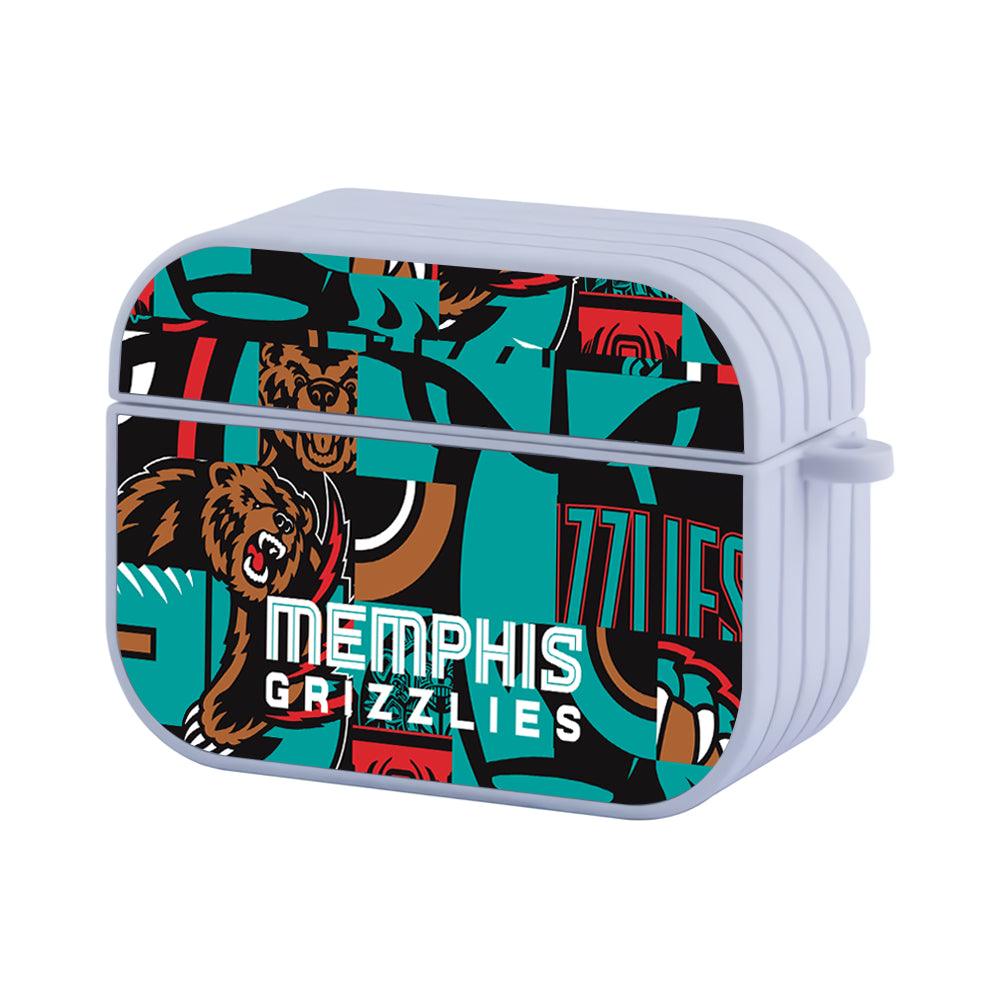Memphis Grizzlies NBA The Bear Scream Art Mode Apple Airpods Pro 3 Case White