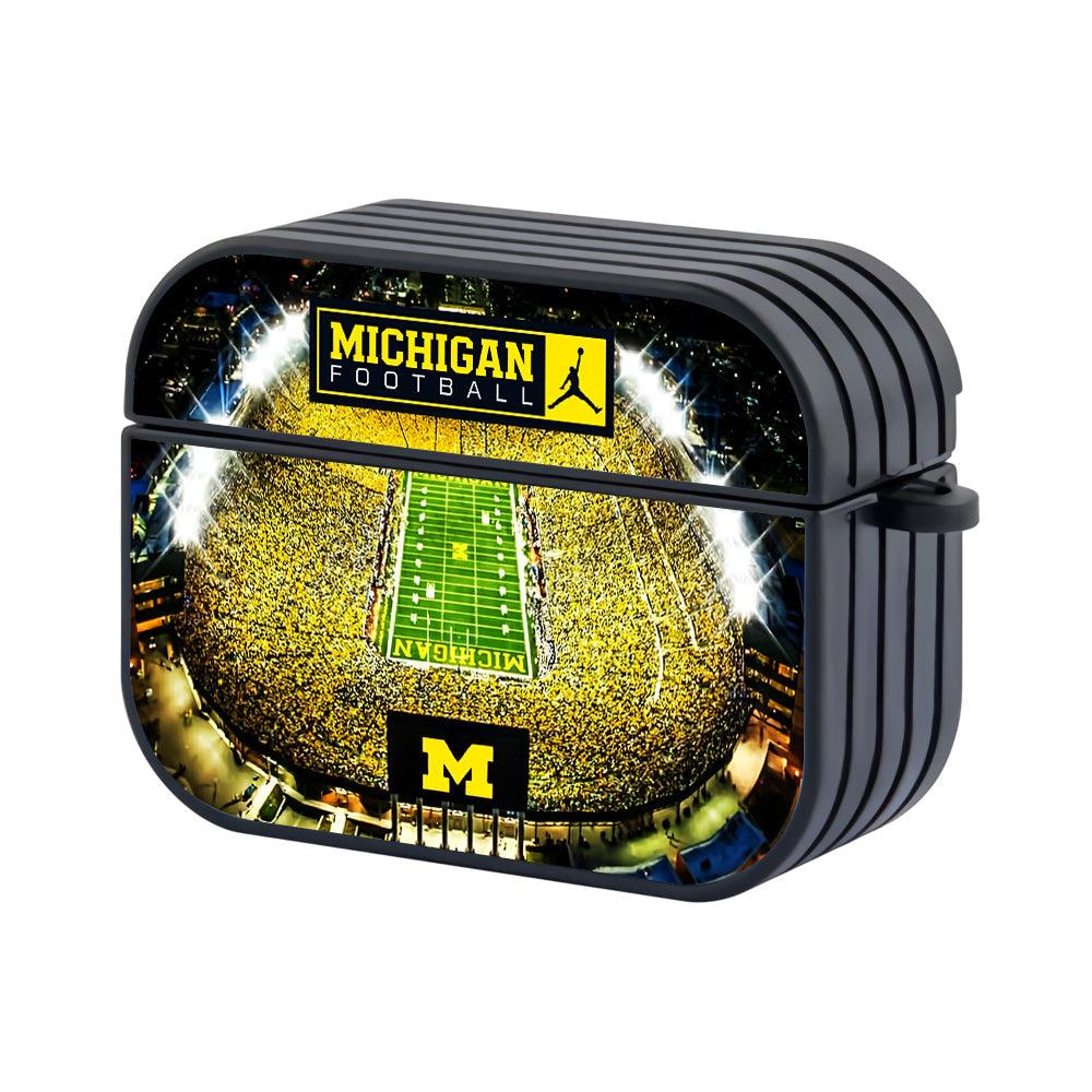 Michigan Football Stadium Apple Airpods Pro Case Black