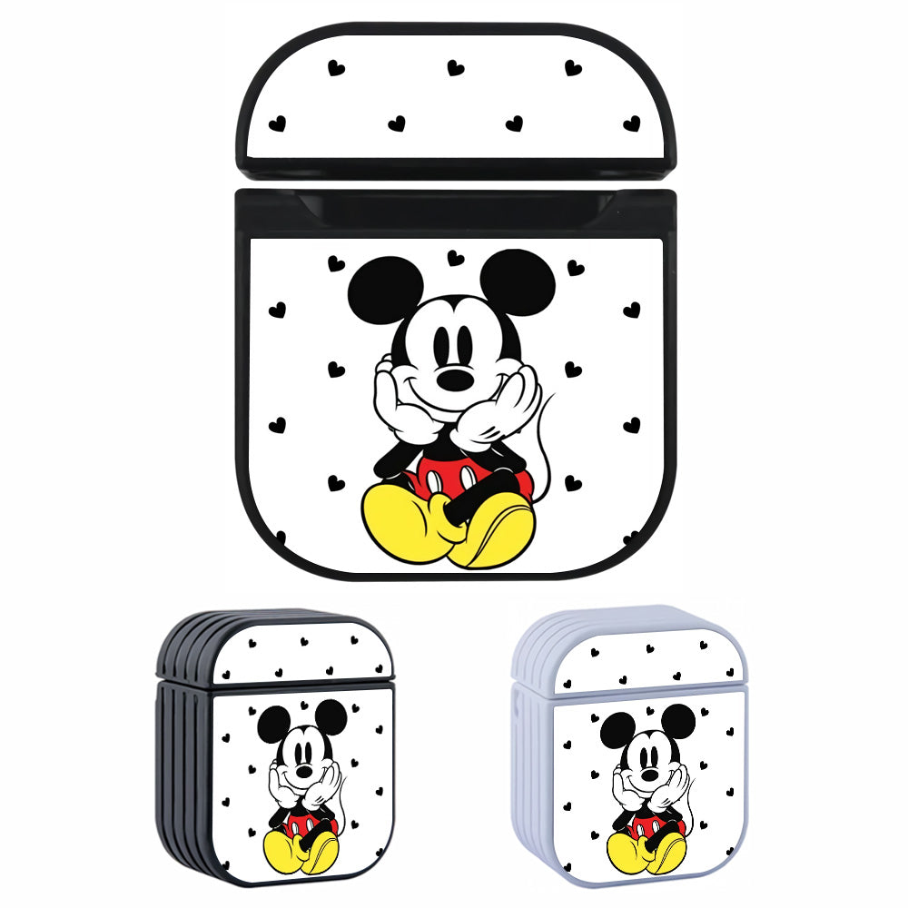 Mickey Love Pattern Apple Airpods Case