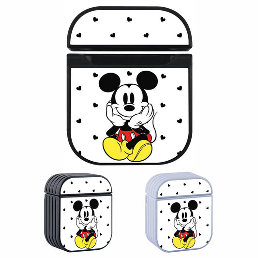 Mickey Love Pattern Apple Airpods Case