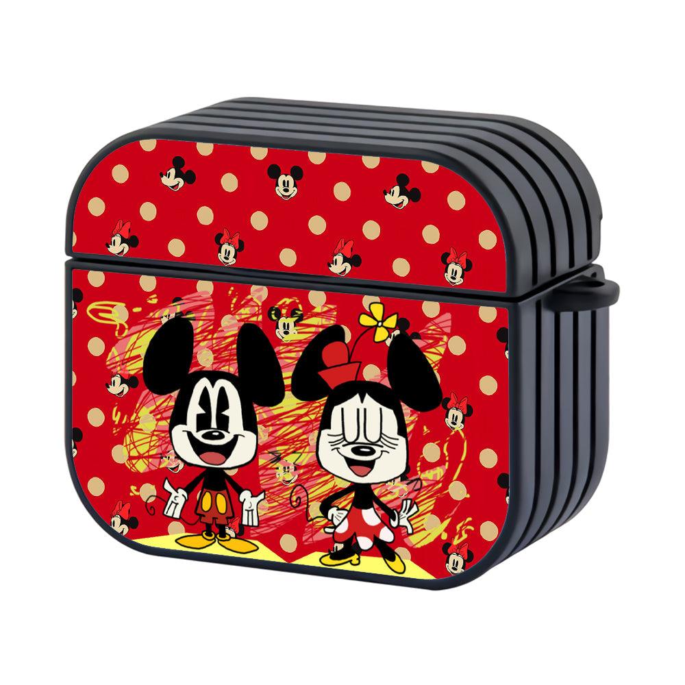 Mickey Mouse Both to be Happy Apple Airpods 4 Case Black