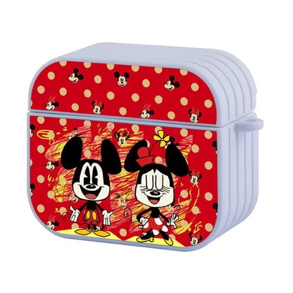 Mickey Mouse Both to be Happy Apple Airpods 4 Case White