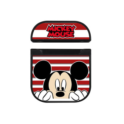 Mickey Mouse Checking Day Apple Airpods Case Black