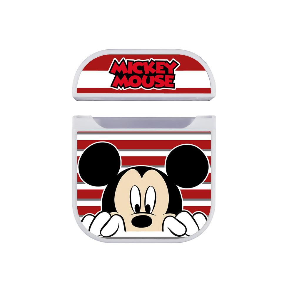 Mickey Mouse Checking Day Apple Airpods Case White