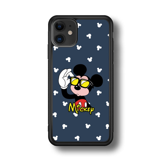 Mickey Mouse Cool with Glass iPhone 11 Case