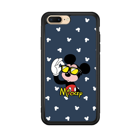 Mickey Mouse Cool with Glass iPhone 8 Plus Case