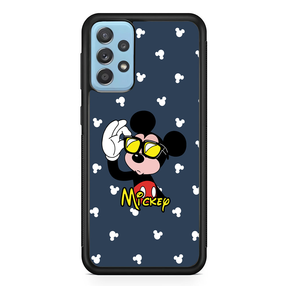 Mickey Mouse Cool with Glass Samsung Galaxy A52 Case