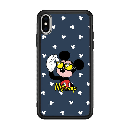 Mickey Mouse Cool with Glass iPhone XS MAX Case