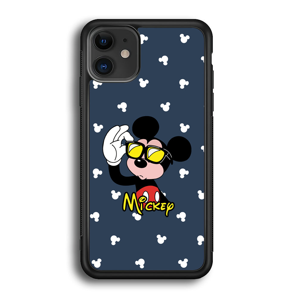 Mickey Mouse Cool with Glass iPhone 12 Case