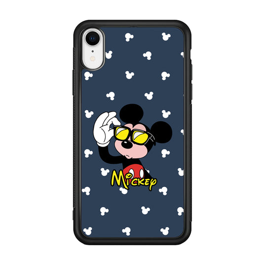 Mickey Mouse Cool with Glass iPhone XR Case