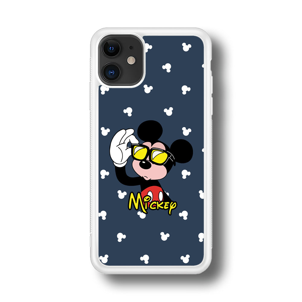 Mickey Mouse Cool with Glass iPhone 11 Case