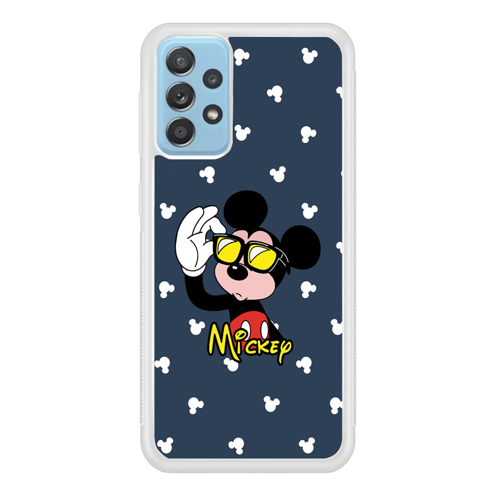 Mickey Mouse Cool with Glass Samsung Galaxy A72 Case