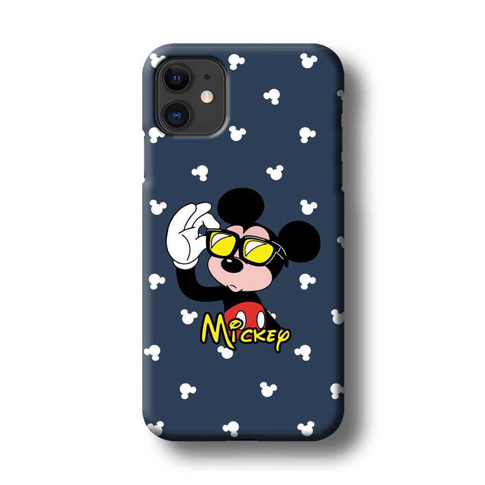 Mickey Mouse Cool with Glass iPhone 11 Case