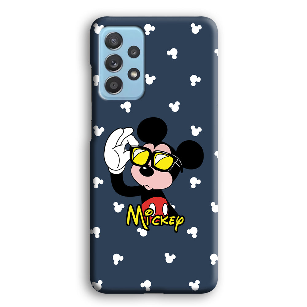 Mickey Mouse Cool with Glass Samsung Galaxy A72 Case