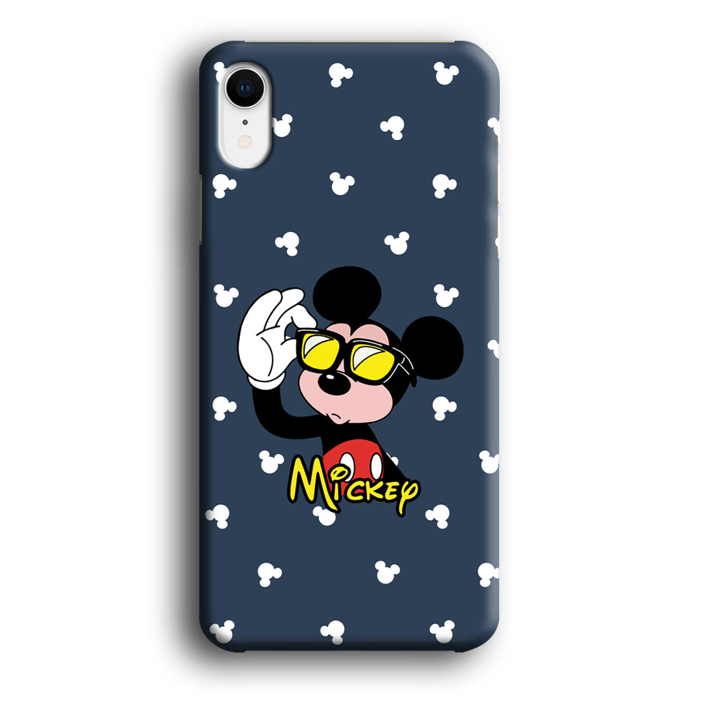 Mickey Mouse Cool with Glass iPhone XR Case