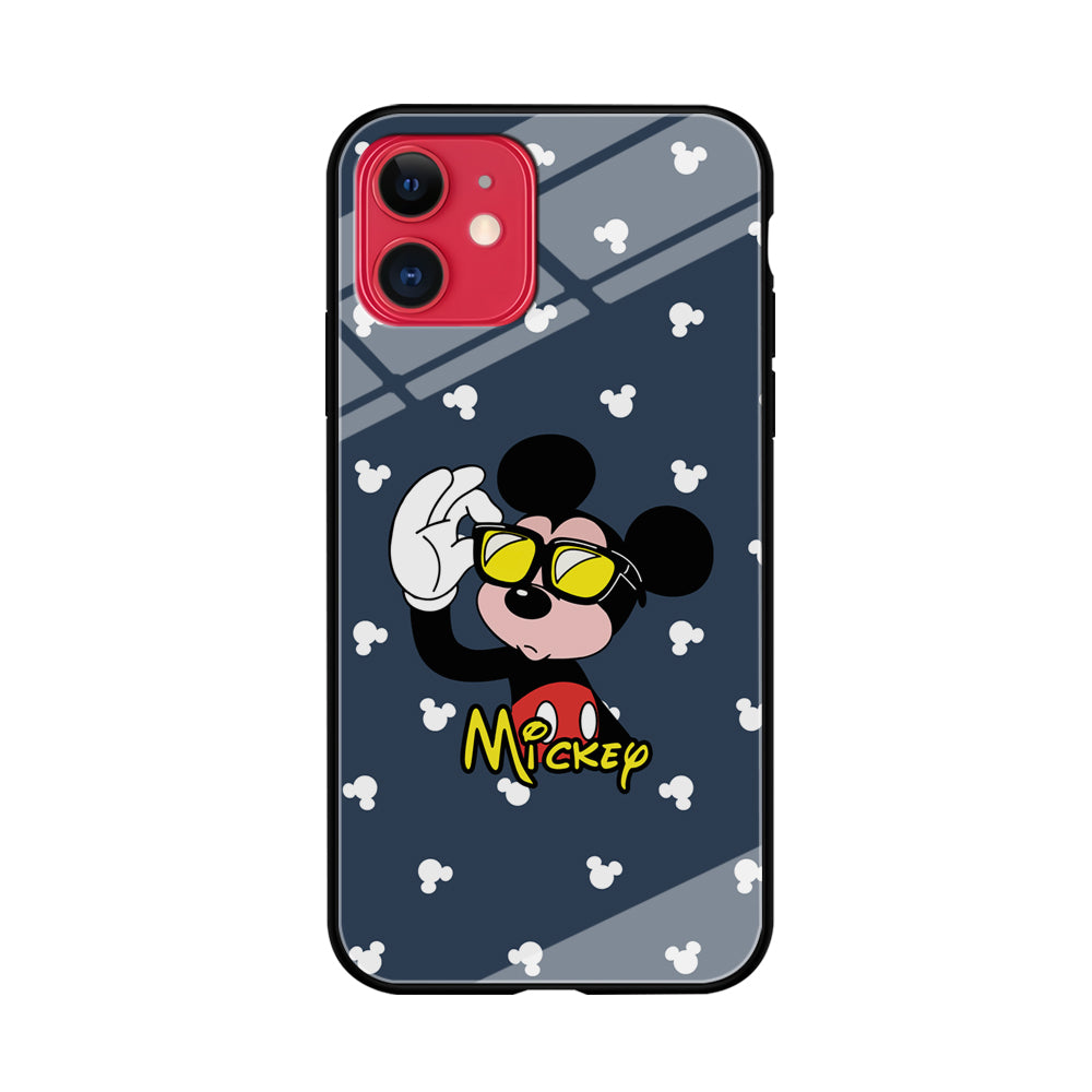 Mickey Mouse Cool with Glass iPhone 11 Case