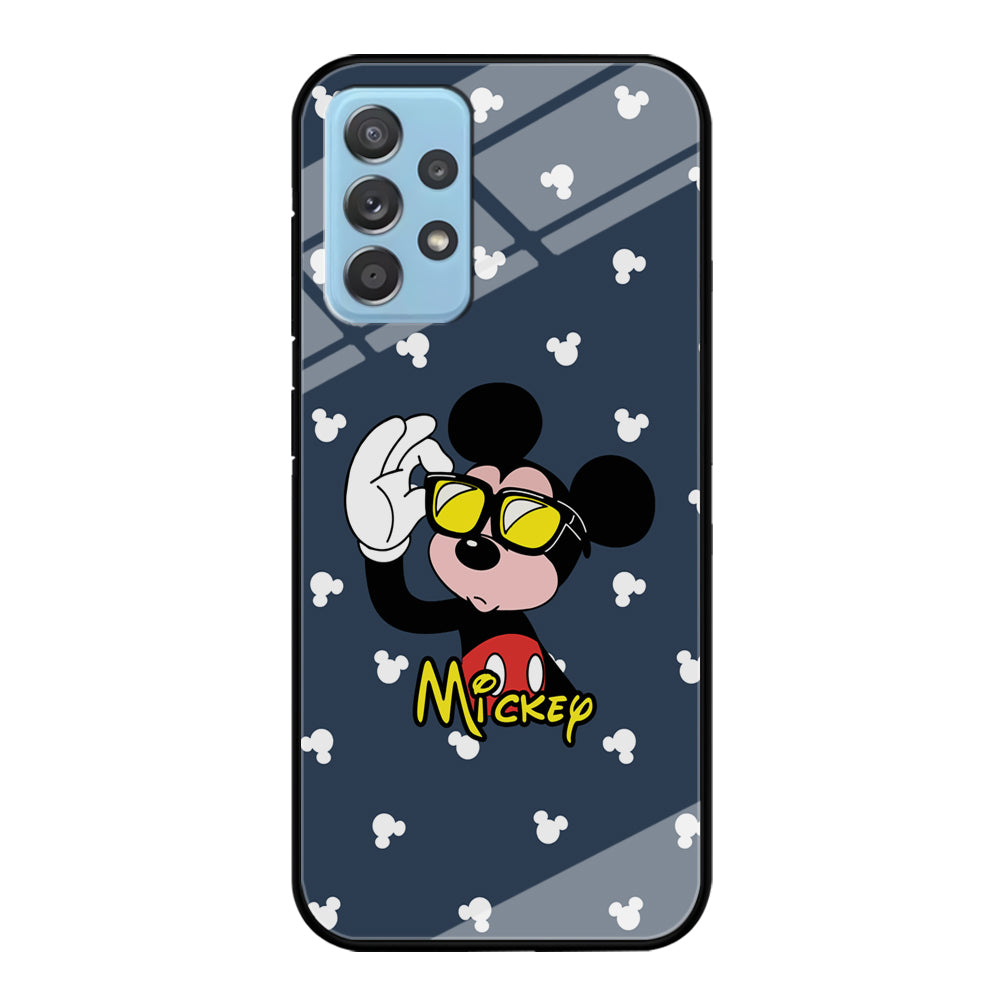 Mickey Mouse Cool with Glass Samsung Galaxy A52 Case