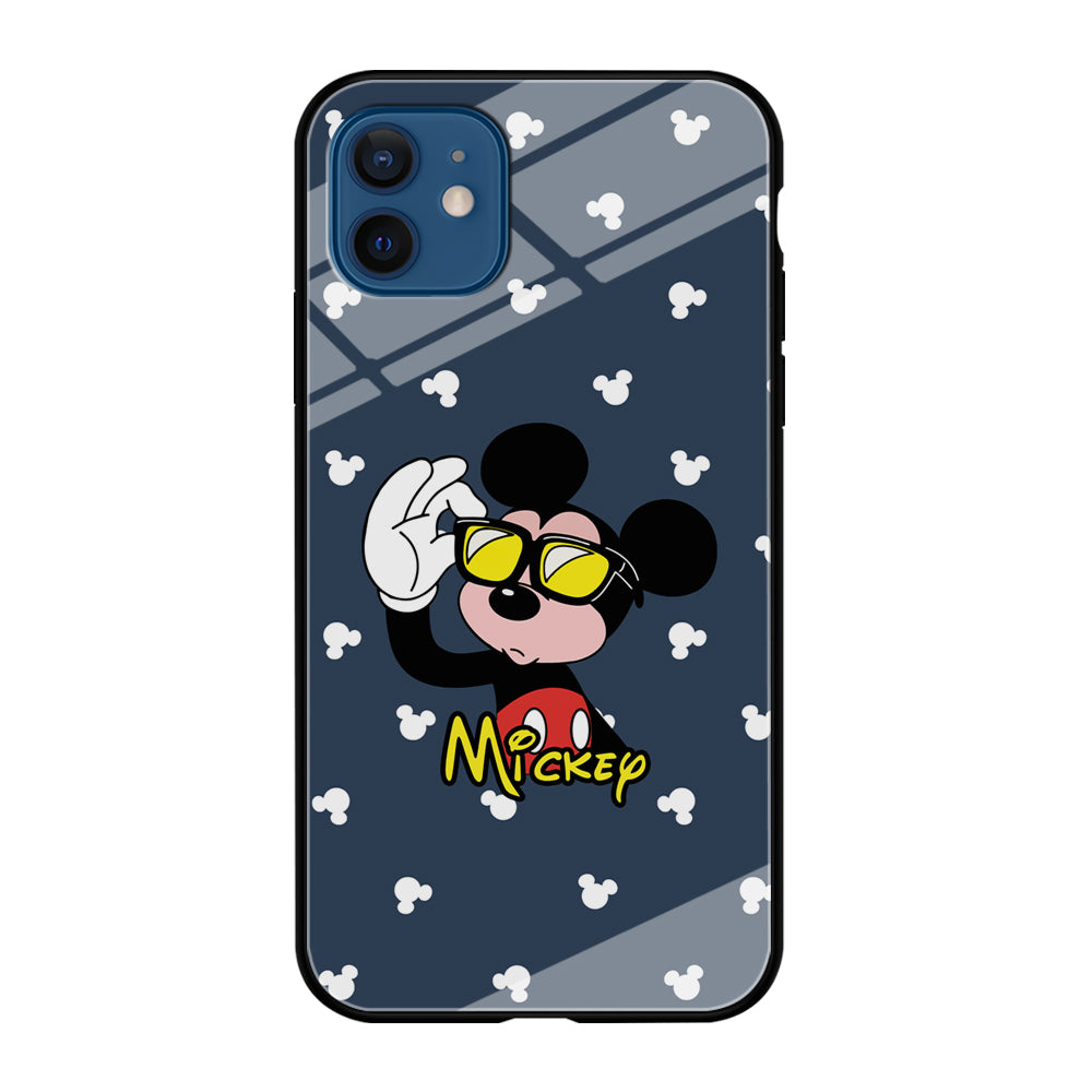 Mickey Mouse Cool with Glass iPhone 12 Case