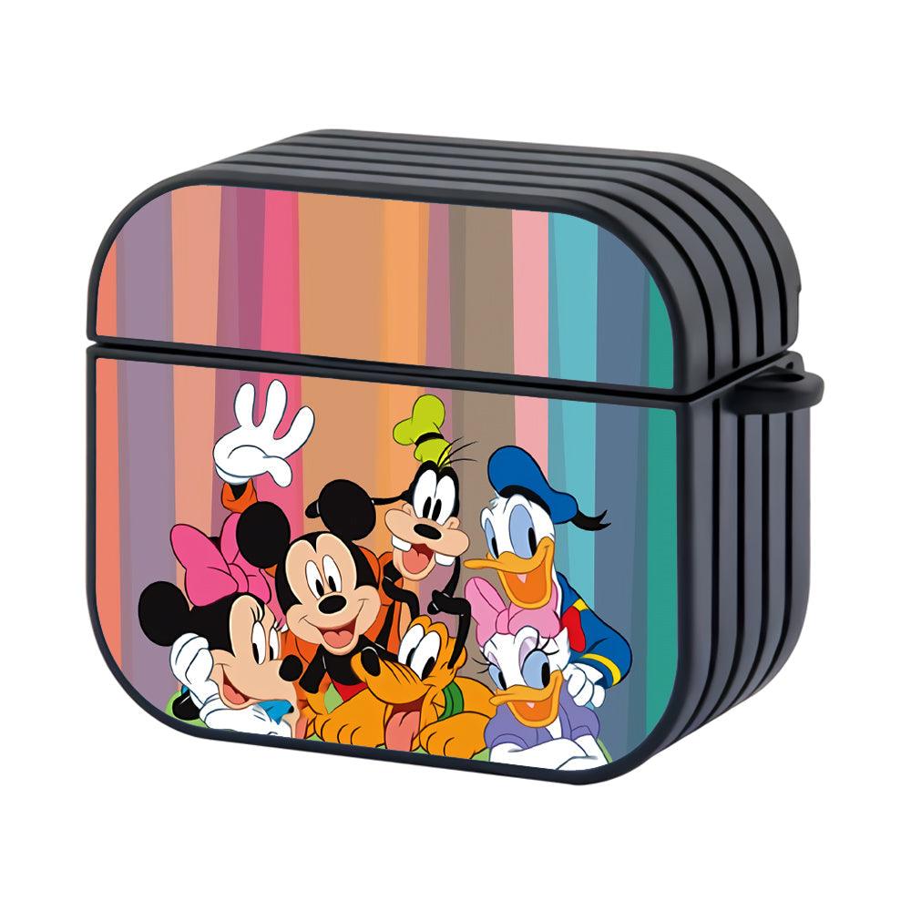 Mickey Mouse Family Photoshot Apple Airpods 4 Case Black