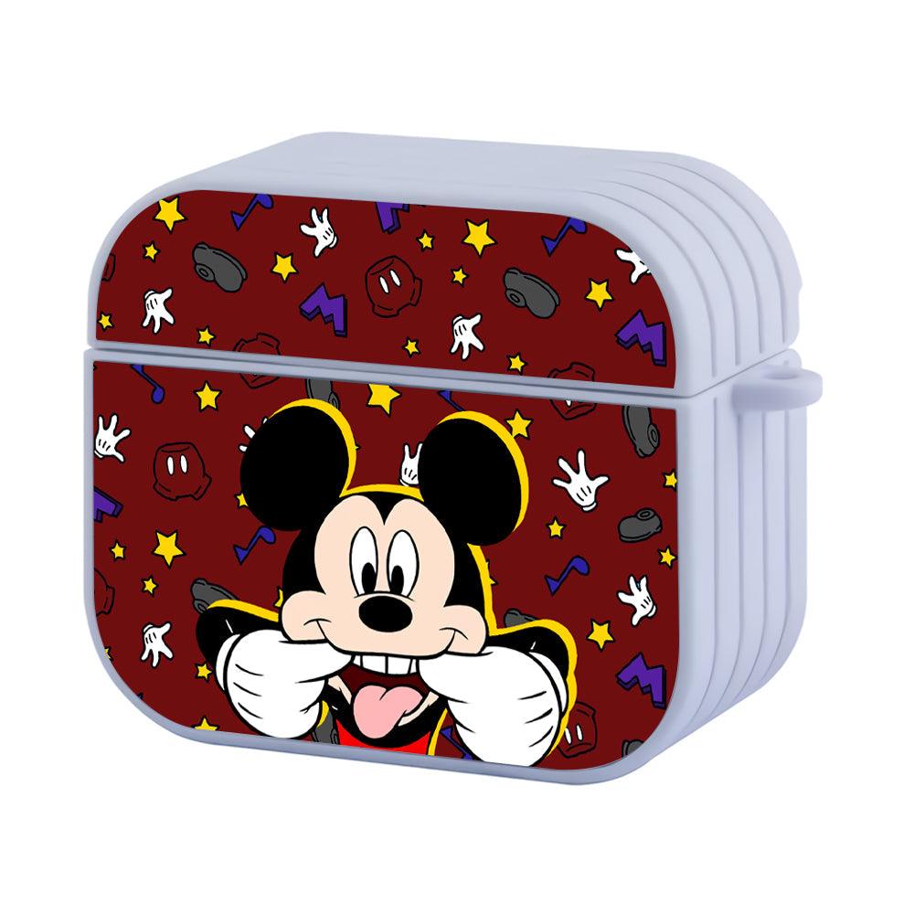 Mickey Mouse Not The Time To Be Serious Hard Work Apple Airpods 4 Case White