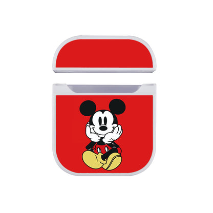Mickey Mouse Smiling Apple Airpods Case White