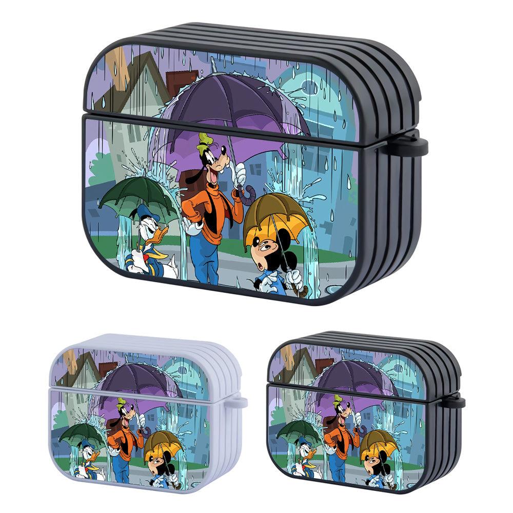 Mickey Mouse Under Heavy Rain Apple Airpods Pro 3 Case