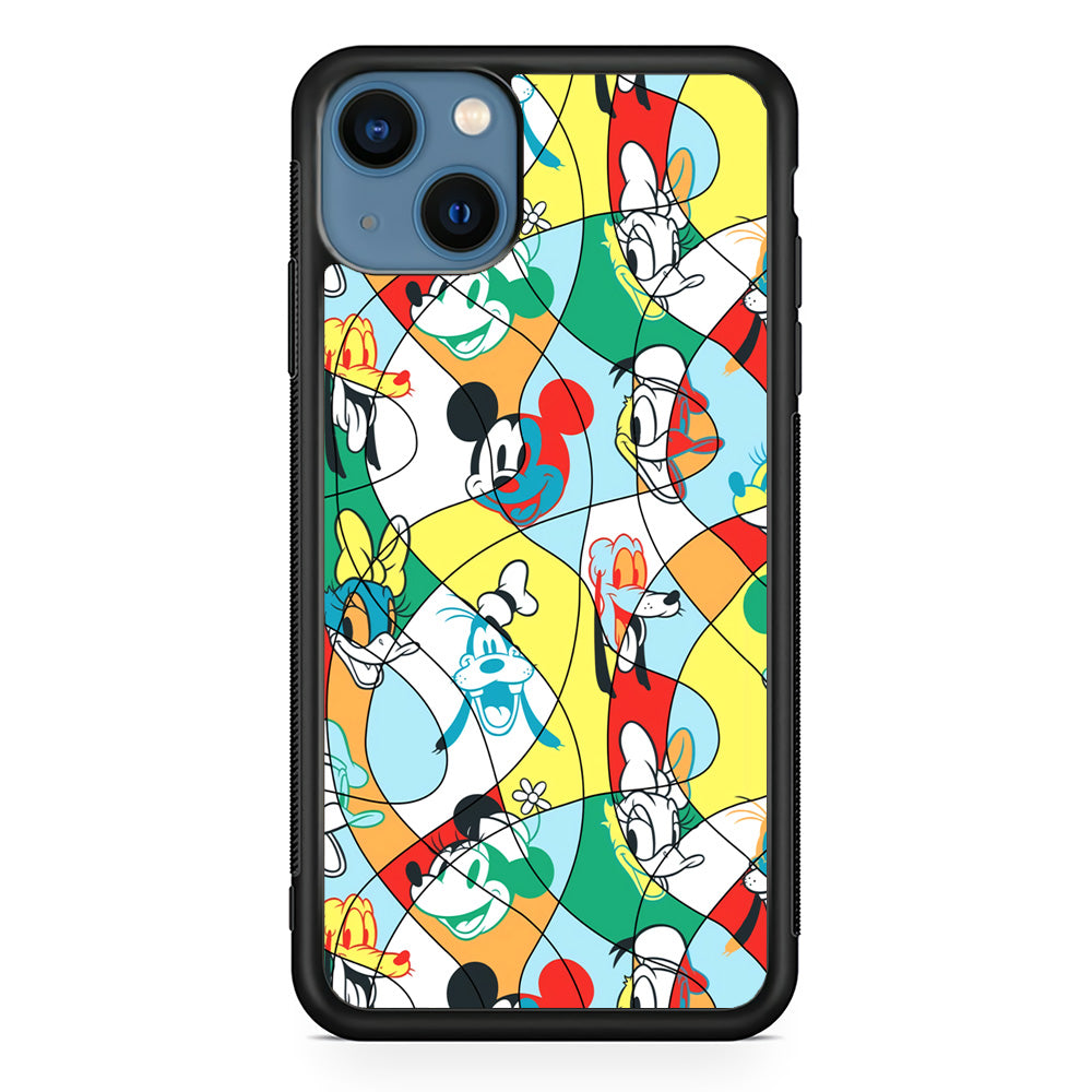 Mickey Mouse and Friend Art Dimension iPhone 15 Case - Carneyforia